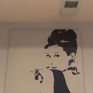 Audrey Hepburn Large Print Canvas